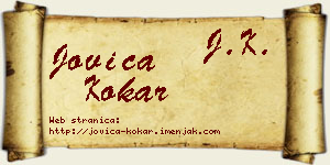 Jovica Kokar vizit kartica